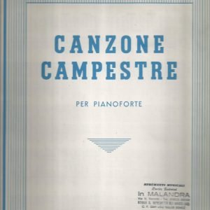 SPARTITO “CANZONE CAMPESTRE” ENRICO MINEO.