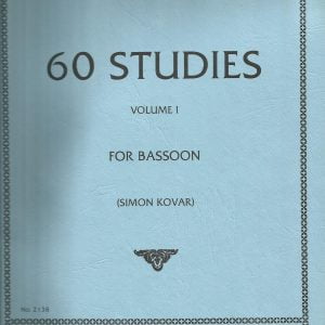60 STUDIES VOL. 1 FOR BASSOON (SIMON KOVAR)