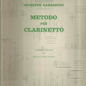 GIUSEPPE GARBARINO -METODO PER CLARINETTO-.