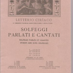 SOLFEGGI PARLATI E CANTATI (LETTERIO CIRIACO)  -I CORSO-
