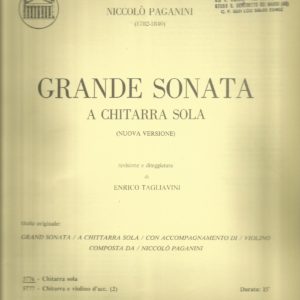 GRANDE SONATA A CHITARRA SOLA (NUOVA VERSIONE)