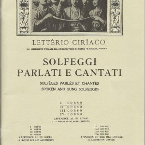 SOLFEGGI PARLATI E CANTATI (LETTERIO CIRIACO) I CORSO