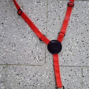 TRACOLLA (COLLARE) PER CHITARRA CLASSICA CON GANCIO BUCA STEFY LINE COLORE ROSSO