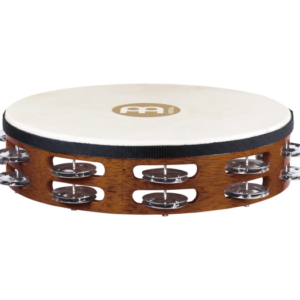 MEINL TRADIZIONALI TAMBOURINI DI LEGNO,PELLE E STEEL JINGLES -TAH2AB- (SPEDIZIONE GRATUITA)