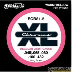 muta per basso elettrico D’Addario ECB81-5 Chromes 45-132