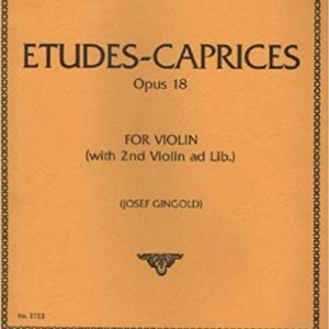 Wieniawski: Etudes-Caprices Opus 18 for Violin (with 2nd Violin ad Lib.)