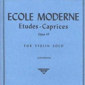 Wieniawski – Ecole Moderne Etudes Caprices Opus 10 for Violin Solo
