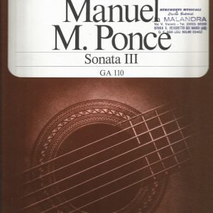 MANUEL M.PONCE SONATA III GA 110