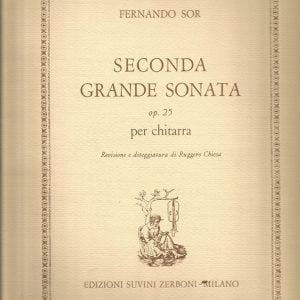 FERNANDO SOR SECONDA GRANDE SONATA OP.25 PER CHITARRA