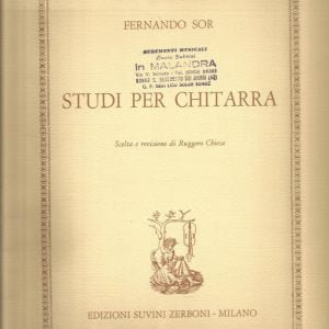 FERNANDO SOR -STUDI PER CHITARRA