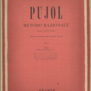 PUJOL METODO RAZIONALE PER CHITARRA VOL. 1