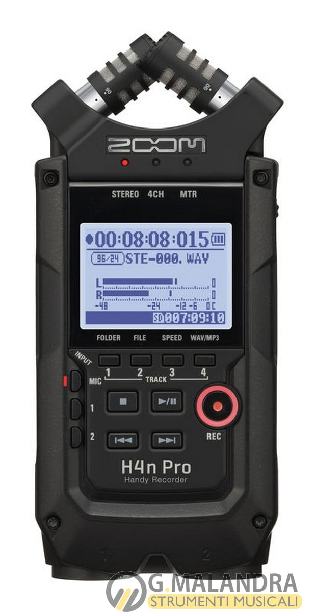 ZOOM H4N PRO BLACK REGISTRATORE  MULTITRACCIA