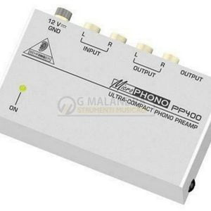 BEHRINGER PP400 MicroPhono PREAMPLIFICATORE PER GIRADISCHI