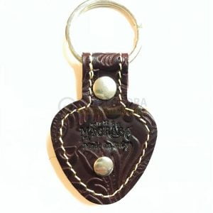 MAGRABO’ PORTACHIAVE PORTA PLETTRI KC1 EMBOSSED FLORES MARRONE SCURO