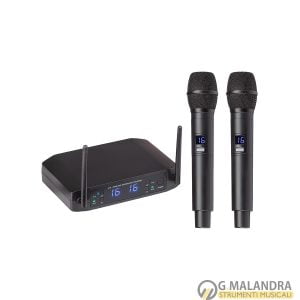SOUNDSATION mod. WF-U216HH Sistema a Radiomicrofono Doppio UHF con 16+16 Canali e due microfoni palmari