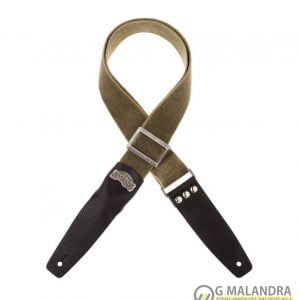 TRACOLLA MAGRABO’ mod. Stripe SC Cotton Washed Verde Oliva 5 cm terminali Twinkle Nero, fibbia Recta Argento Condividi Twitta Pinterest