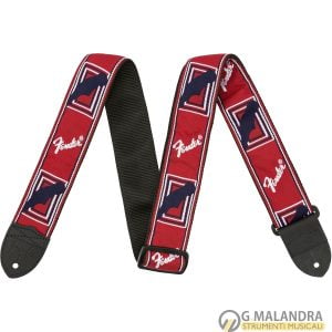Tracolla Fender® 2″ Monogrammed Red/White/Blue
