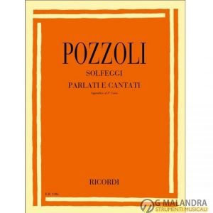 POZZOLI SOLFEGGI PARLATI E CANTATI APPENDICE AL PRIMO CORSO