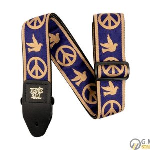 ERNIE BALL – 4699 TRACOLLA NAVY BLUE AND BEIGE PEACE LOVE DOVE JACQUARD