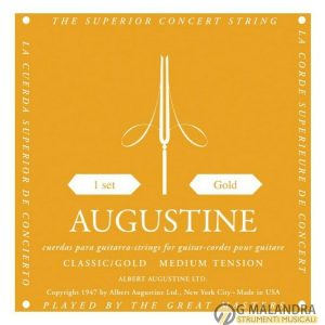 MUTA DI CORDE PER CHITARRA CLASSICA AUGUSTINE CLASSIC GOLD MEDIUM TENSION