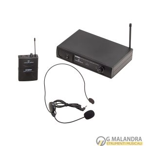 SOUNDSATION WF-U11PB Radiomicrofono UHF Plug&Play con Trasmettitore Tascabile e Archetto (Freq. 863.55 MHz)