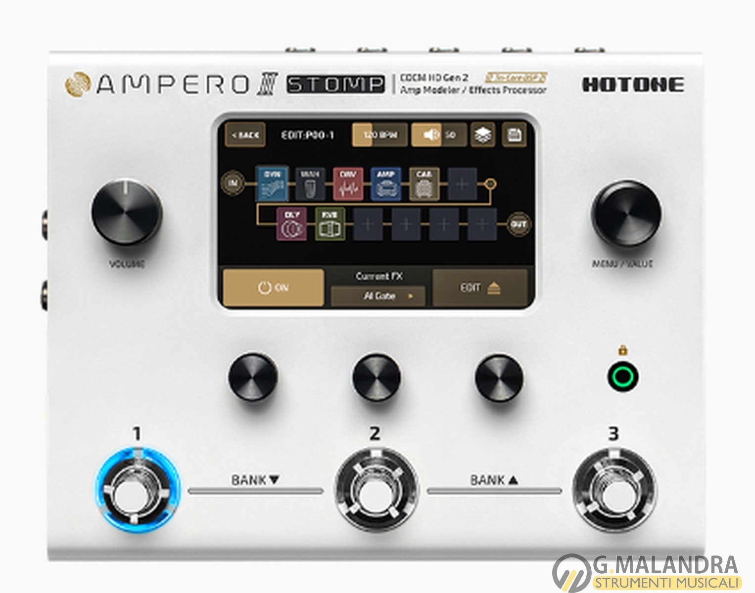 HOTONE mod. AMPERO II STOMP - pedaliera multieffetto - immagine 2