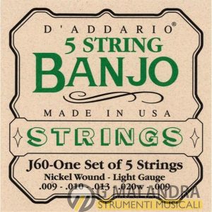 MUTA BANJO 5 CORDE D’ADDARIO J60