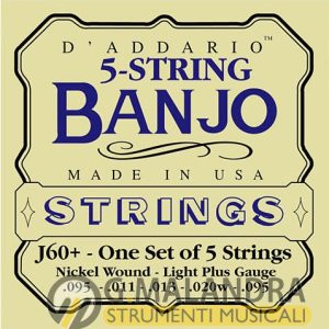 MUTA BANJO 5 CORDE D’ADDARIO J60+