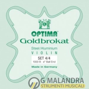 OPTIMA CORDE PER VIOLINO GOLDBROKAT – MUTA PER VIOLINO