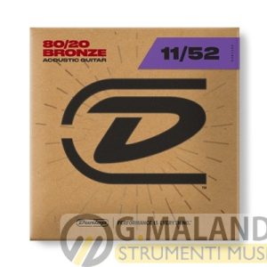 DUNLOP – DAB1152 ACOUSTIC 80/20 BRONZE, MEDIUM LIGHT SET/6