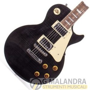TOKAI LP Style Flame See Through Black