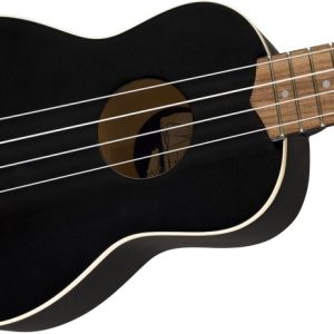FENDER Venice Soprano Uke, Walnut Fingerboard, Black