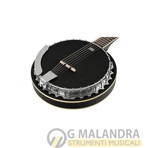 ORTEGA OBJE350/6-SBK Banjo elettrificato 6 corde