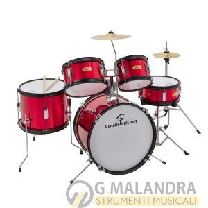SOUNDSATION JDK100-MR Drum Set 5 pcs junior metallic red