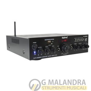 GLEMM- PA 2380BT Amplificatore stereo 2x50W Display, MP3, Bluetooth