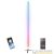 IBIZA Tubo led RGB 7 colori, con stand, telecomando e app bluetooth, 1,8 metri, bianco