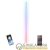 Tubo led RGB 7 colori, con stand, telecomando e app bluetooth, 1,8 metri, bianco