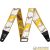 Tracolla FENDER Tortoise Shell con monogramma Weighless ™ da 2 pollici, White / Brown / Yellow