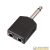 SOUNDSATION SADA039-1 Adattatore Jack Maschio 6.3mm MONO – 2 Jack Femmina 6.3mm (conf. 1 pezzo)