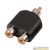 Adattatore 2 RCA Femmina – RCA Maschio SOUNDSATION SADA046-1